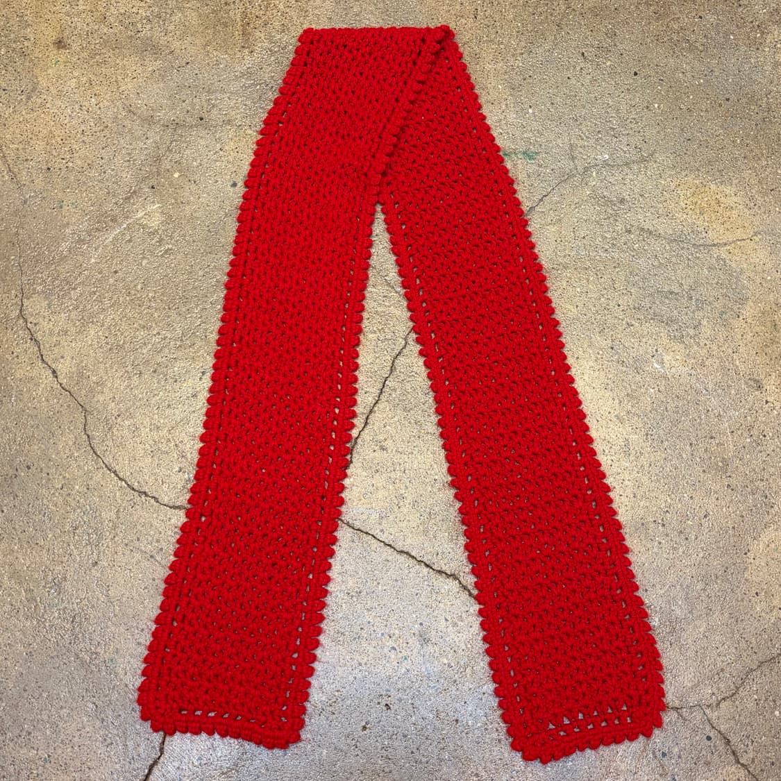 미국 빈티지 니트 핸드메이드 손뜨게 머플러 목도리 상품이미지1