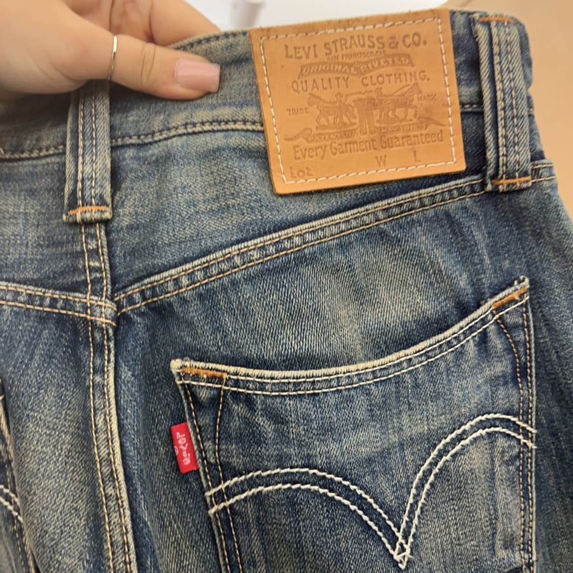 리바이스 505 올드스쿨 슬림 워싱 데님팬츠 28인치 C06507 상품이미지5