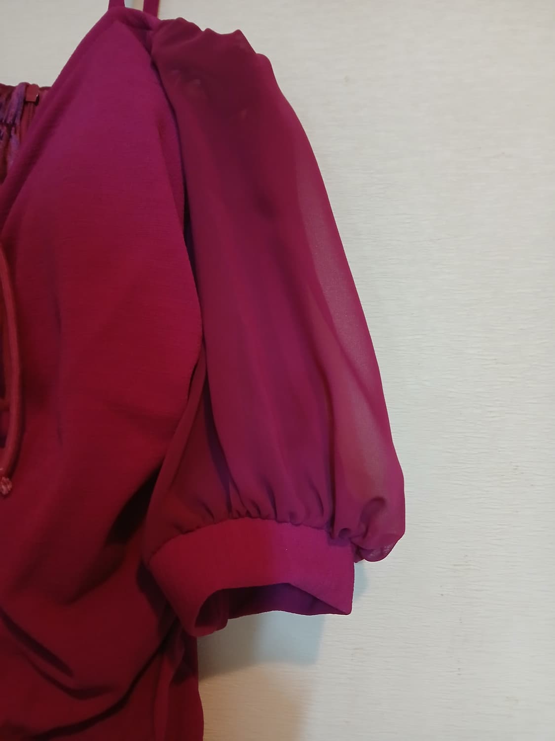 나롱쥐 셔링 반팔 미디 원피스 캡 파티 드레스 섹시 오프숄더 홀터넥 홀복 상품이미지2