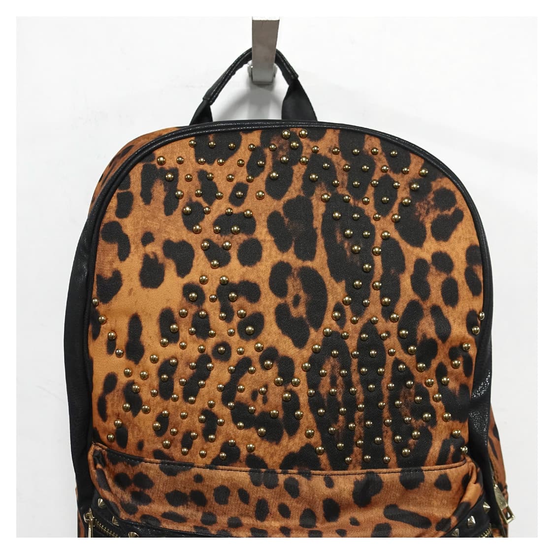 VINTAGE Y2K LEOPARD 빈티지 호피 레오파드 스터드 백팩 상품이미지4