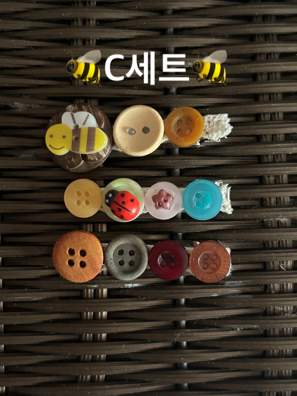 핸드메이드 단추 머리핀 상품이미지4