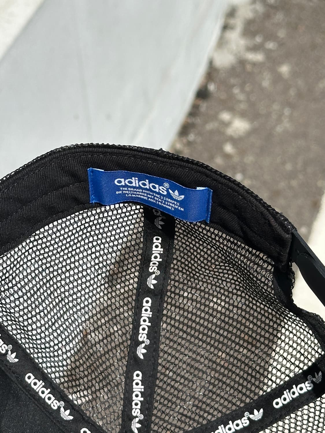 [F] 아디다스 로고 블랙 메쉬 스냅백 모자 상품이미지6