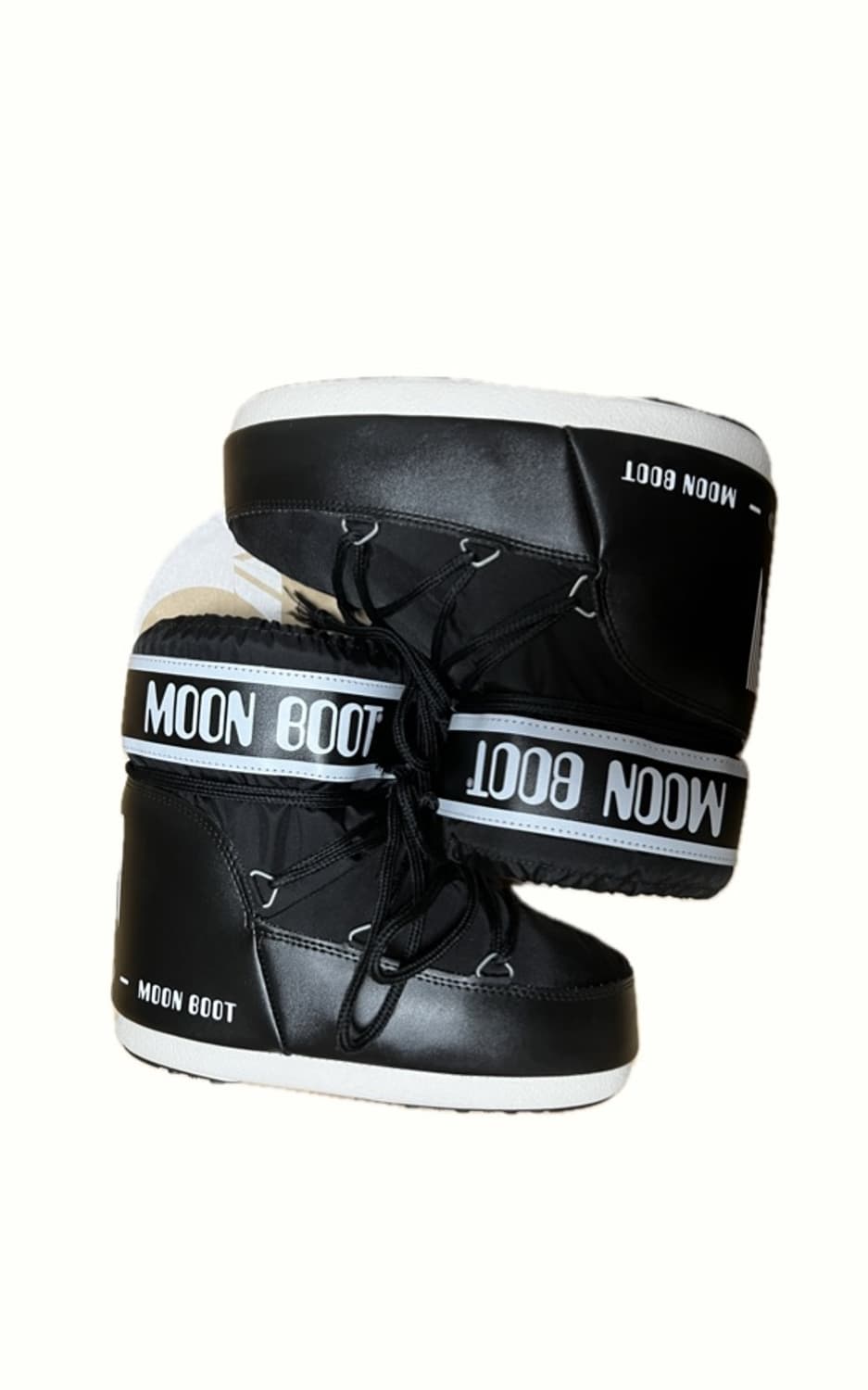 문부츠 아이콘 로우 나일론 부츠 블랙 상품이미지6