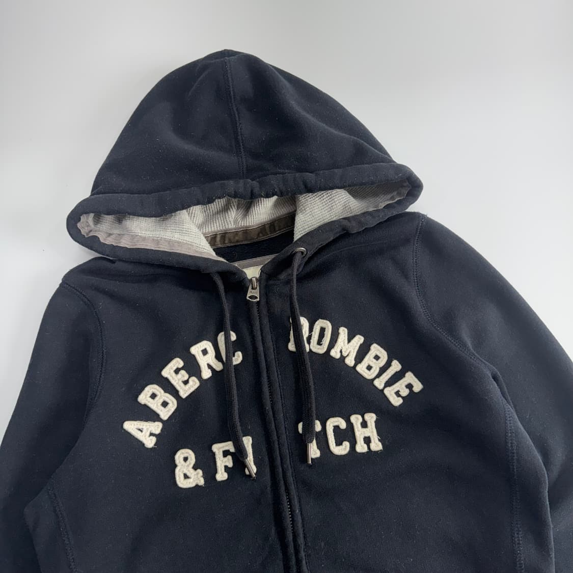 Abercrombie 아베크롬비 아치로고 네이비 후드집업  상품이미지4