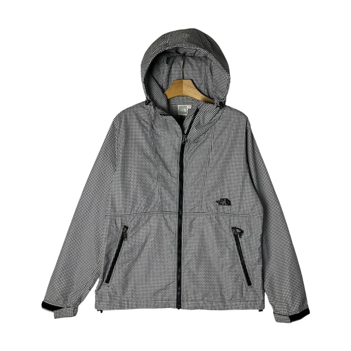 [The North Face] 노스페이스 깅엄체크 후드 바람막이 자켓 상품이미지1