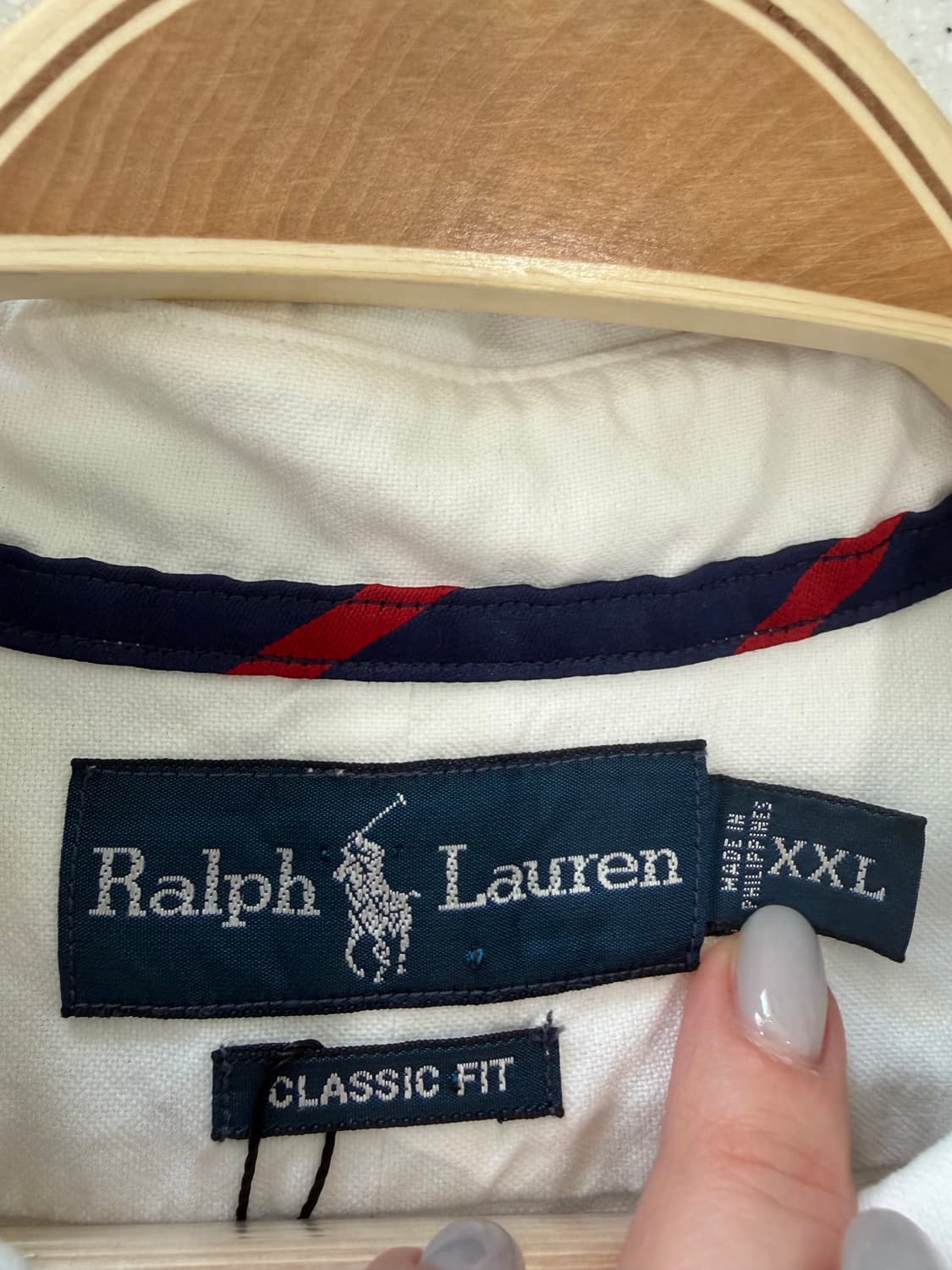 117. 폴로 화이트 셔츠 빅사이즈 상품이미지2