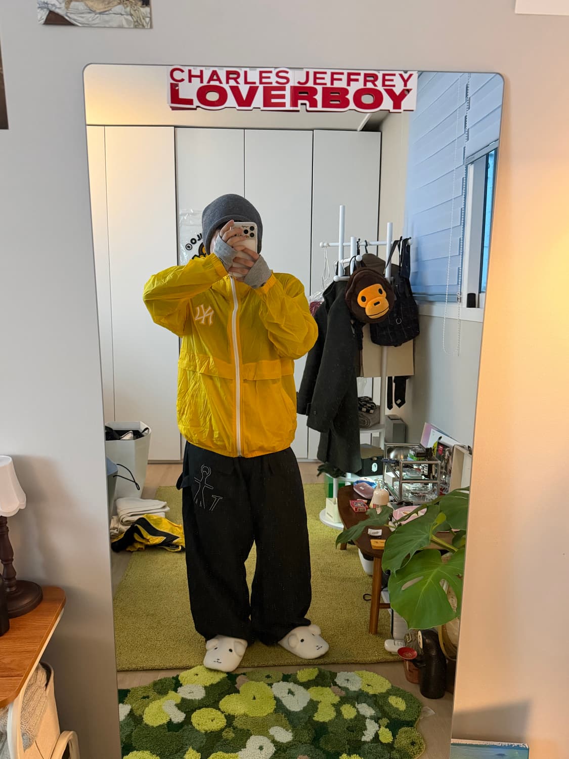 MLB 옐로 바람막이 상품이미지1