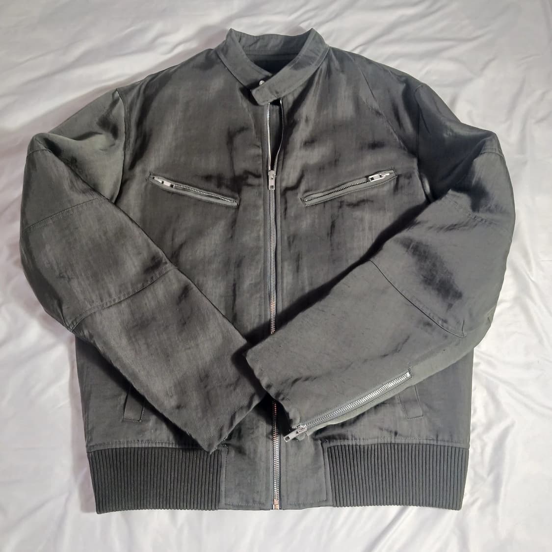  헬무트 랭 모토 플라이트 지퍼 봄버 재킷 상품이미지1