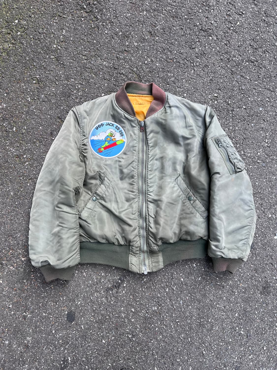 1960's 오리지널 MA-1 D타입 플라이트 자켓 항공점퍼 S 상품이미지1