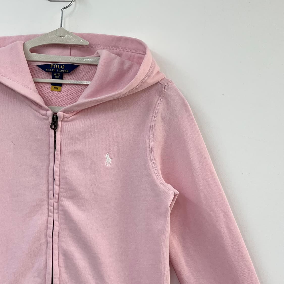 폴로 랄프로렌 신형 화이트 포니 딸기우유 후드집업 상품이미지4
