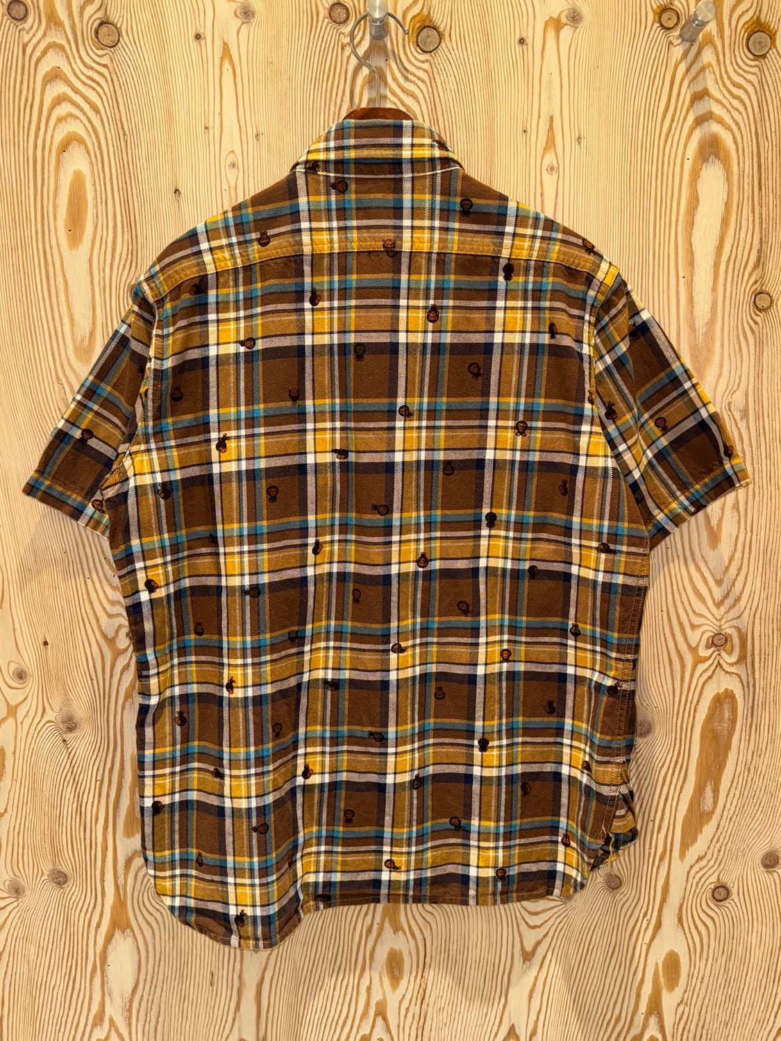 베이프 마일로 반팔 체크셔츠 상품이미지3