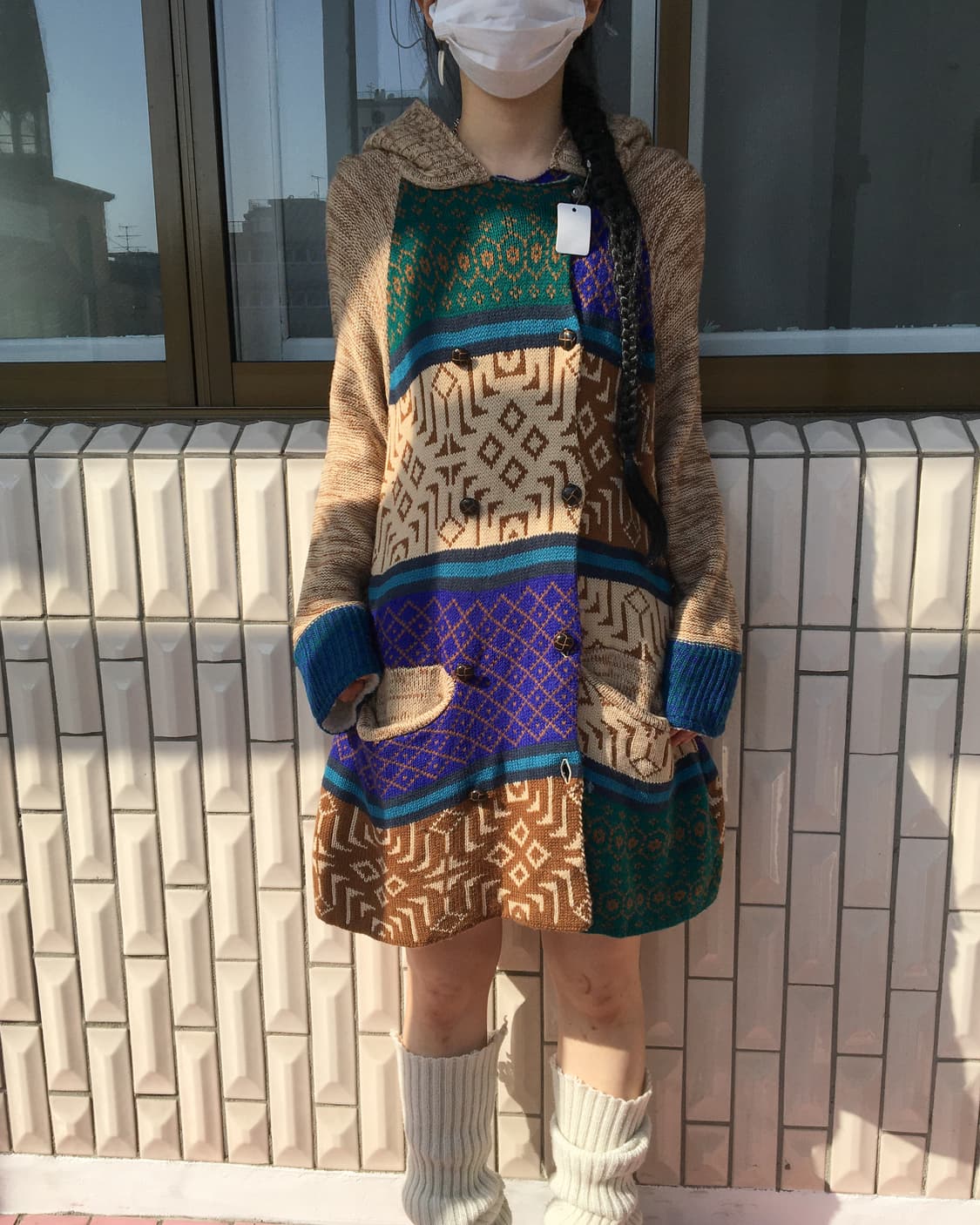 Nomadic mood knit hood coat 상품이미지5
