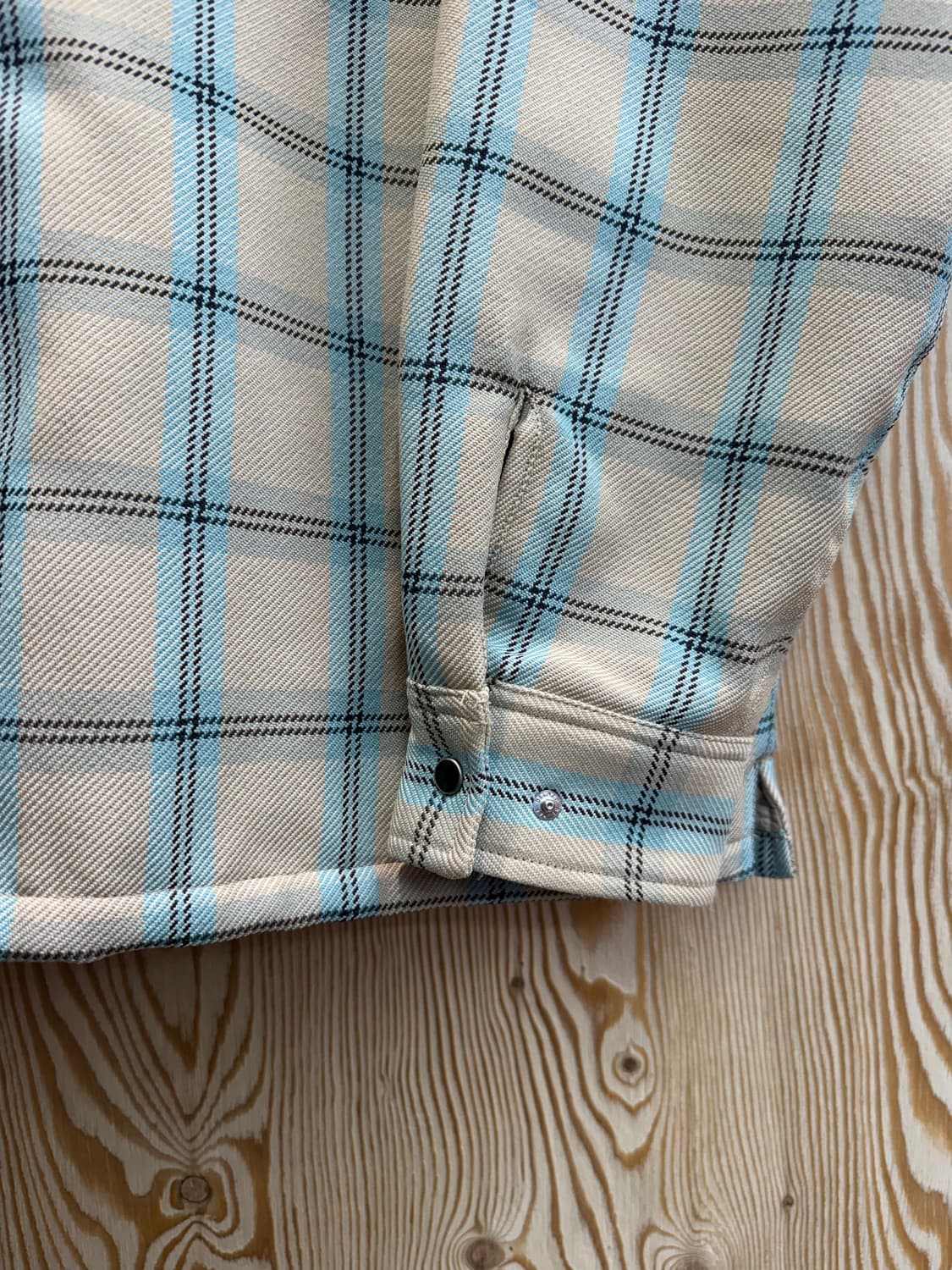 빔즈 플러스 옴브레 체크 패딩 자켓 상품이미지2