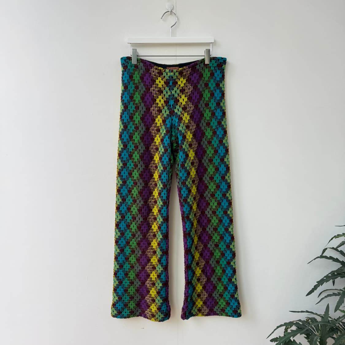 미쏘니 멀티컬러 패턴 니트 팬츠 상품이미지1