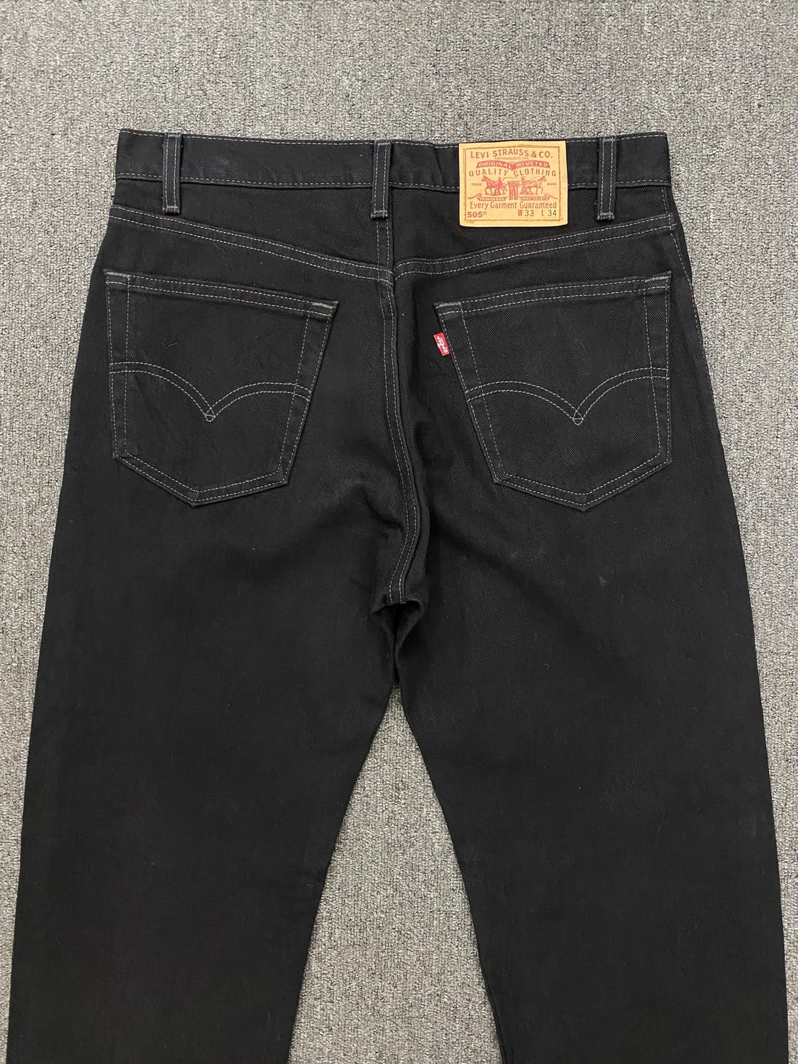 00s Levis 리바이스 505 흑청 데님팬츠 상품이미지6