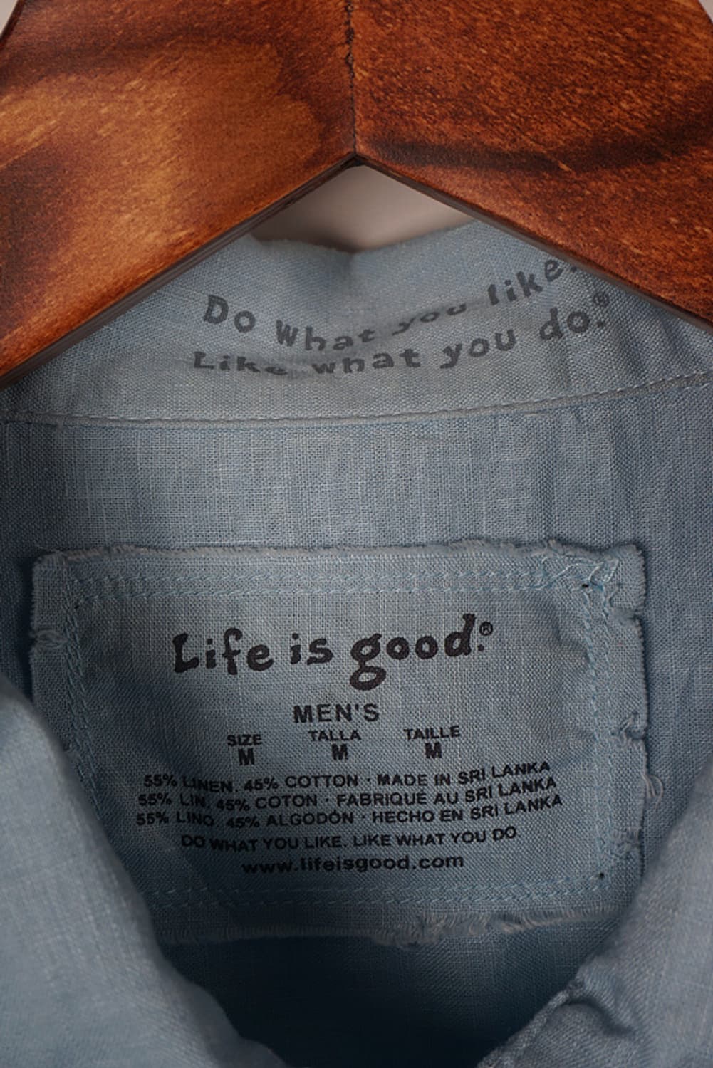  LIFE IS GOOD embroidered shirt 상품이미지8