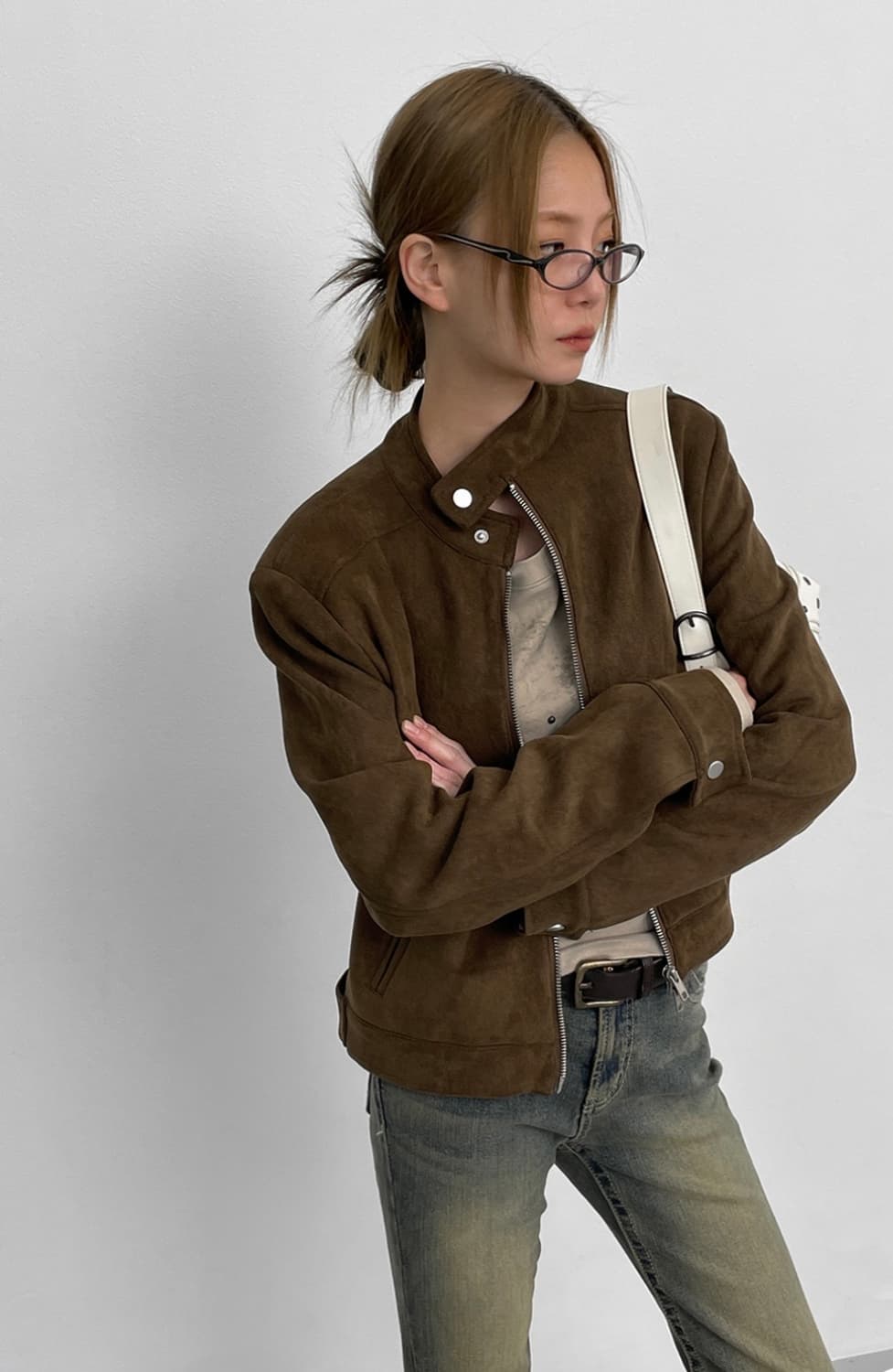 현재 품절) 블랙업 월너트 스웨이드 자켓 브라운 상품이미지1