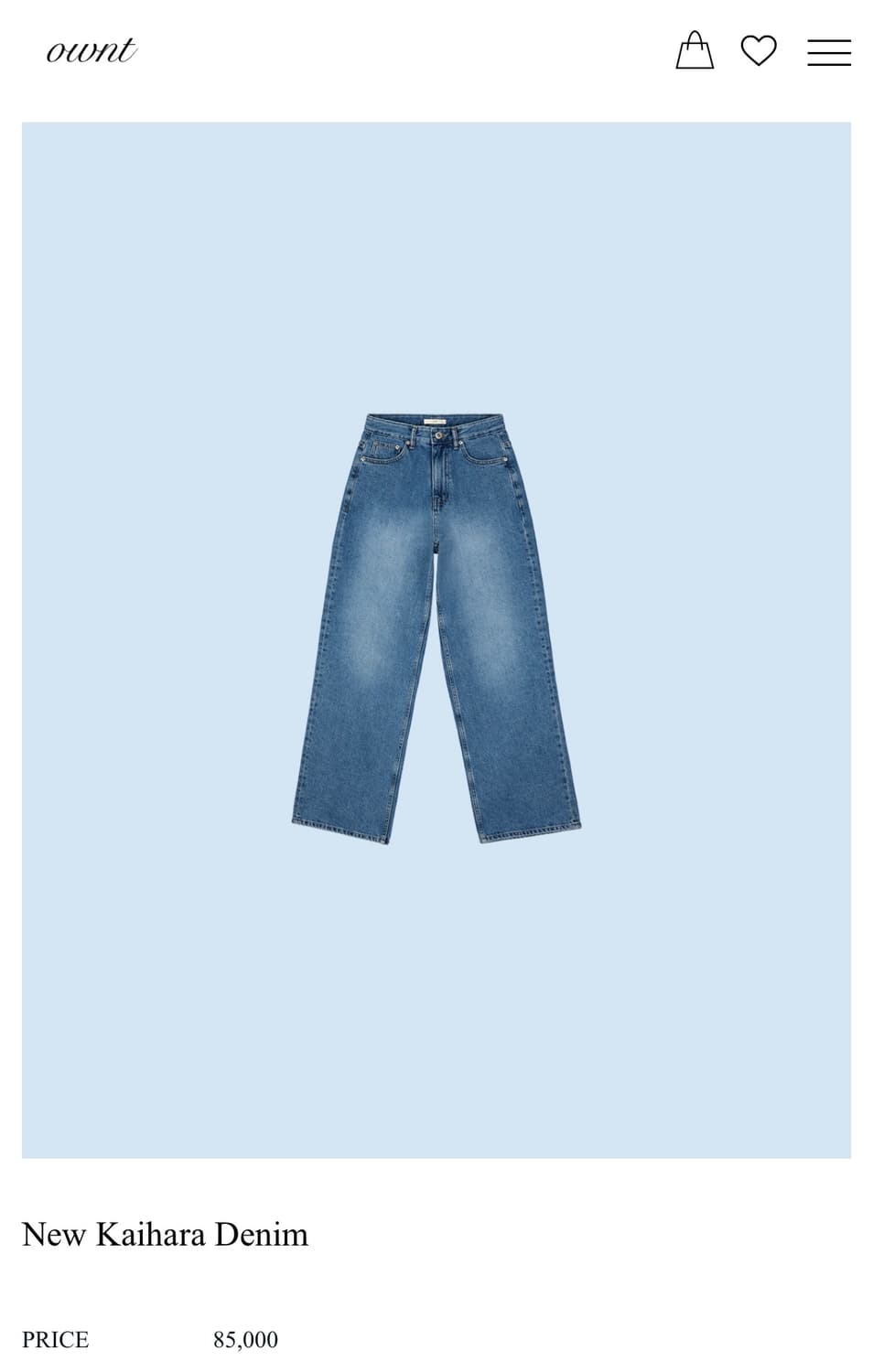 온트 New Kaihara Denim s 새상품 상품이미지1