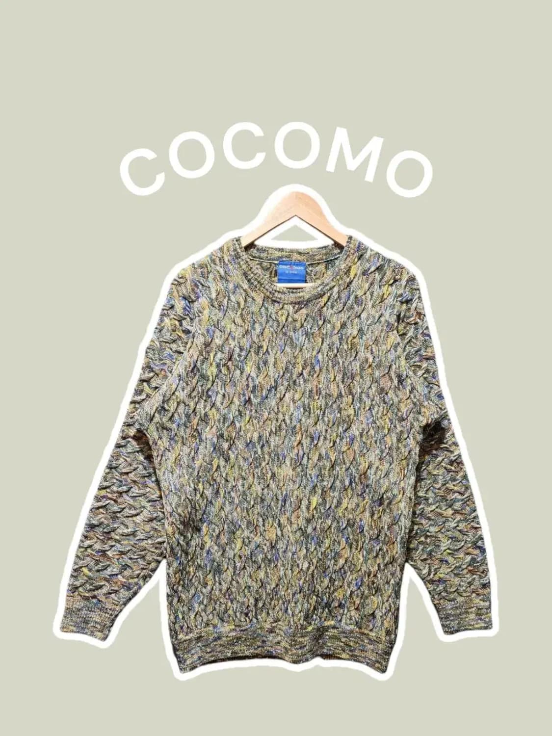 [F] COCOMO 코코모 빈티지 케이블니트 상품이미지1