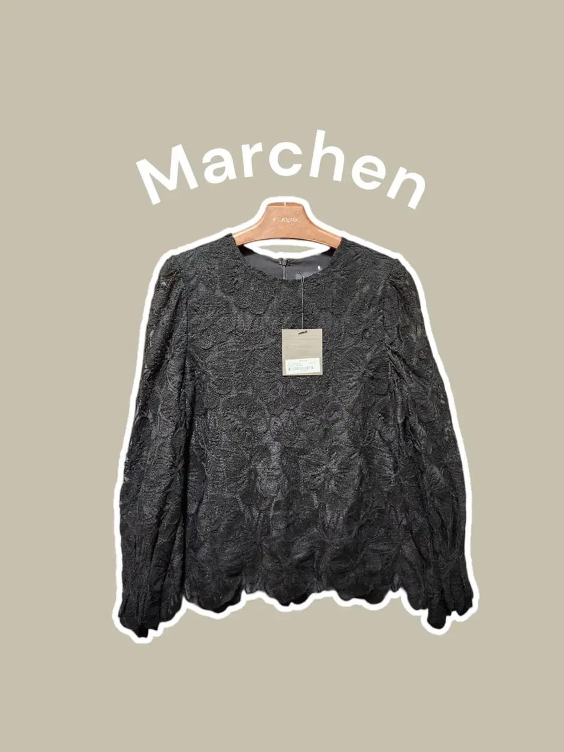 [85-94-160] Marchen 메르헨 레이스 블라우스 / 새상품 상품이미지1