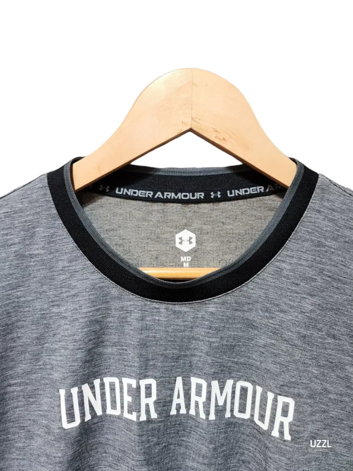 [M] UNDERARMOUR 언더아머 로고 반팔티 그레이 상품이미지3