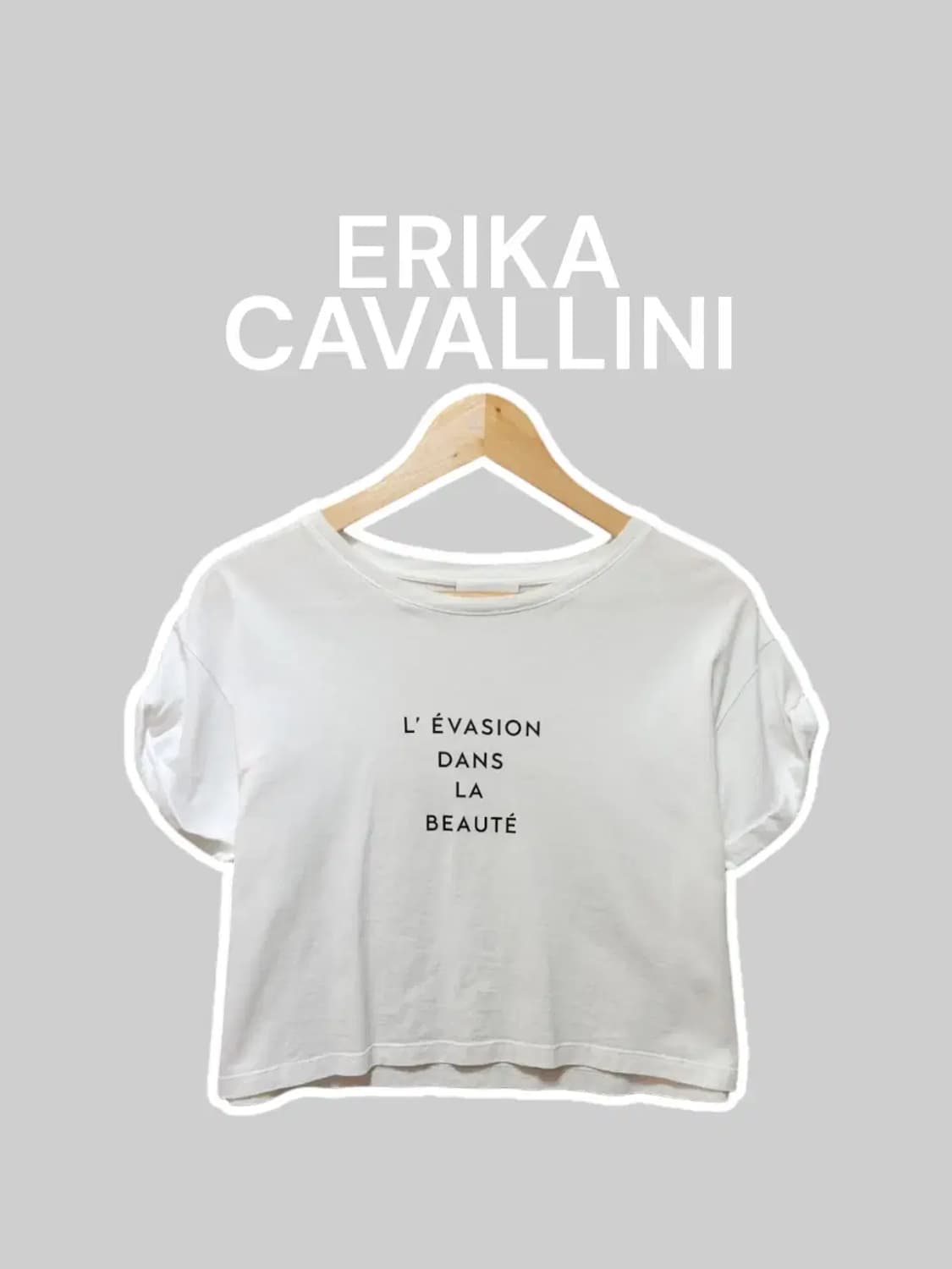 ERIKACAVALLINI 에리카카발리니 크롭 반팔티 상품이미지1