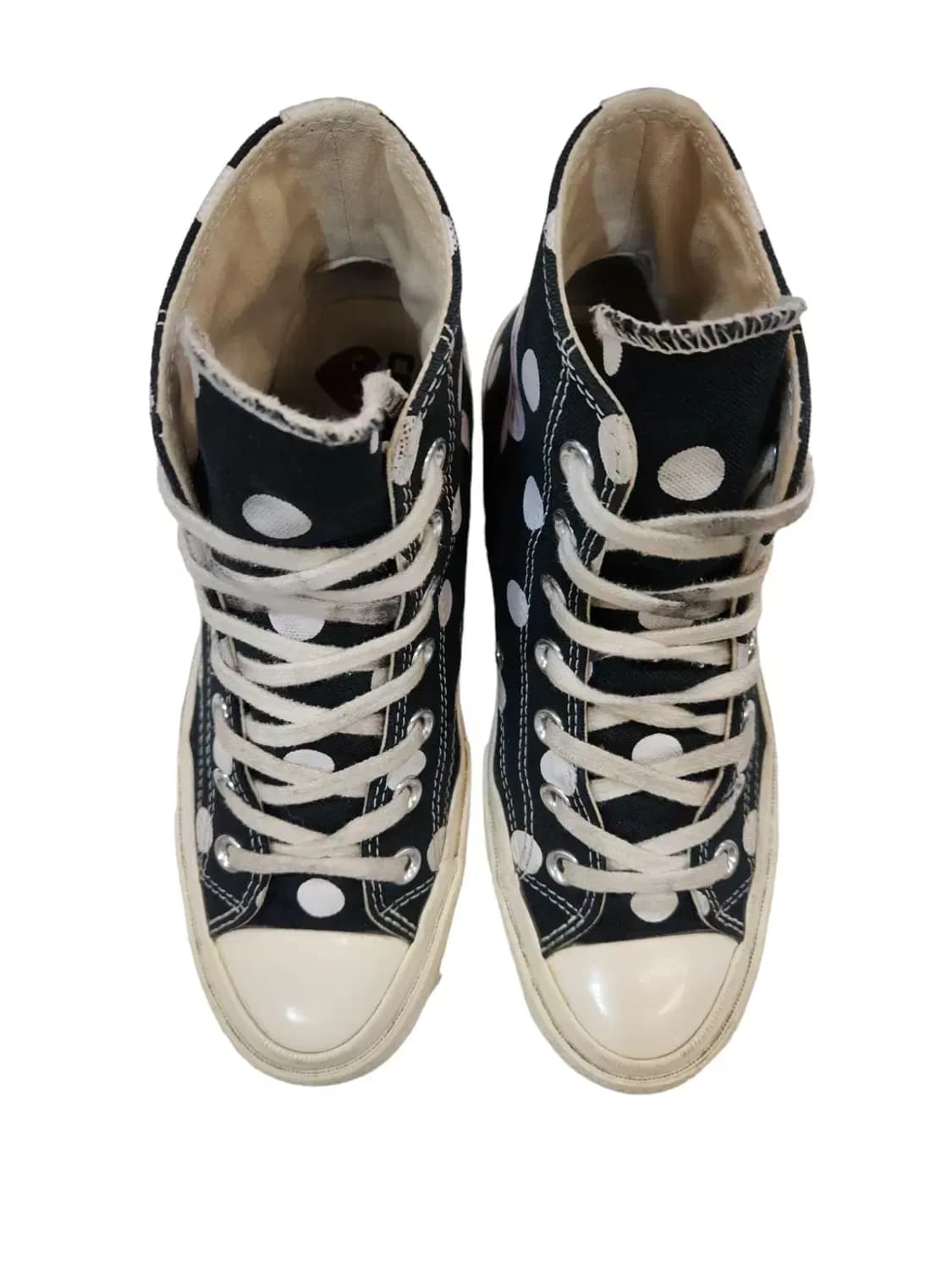 [230] CONVERSE 컨버스 꼼데가르송 폴카 하이탑 스니커즈 상품이미지3