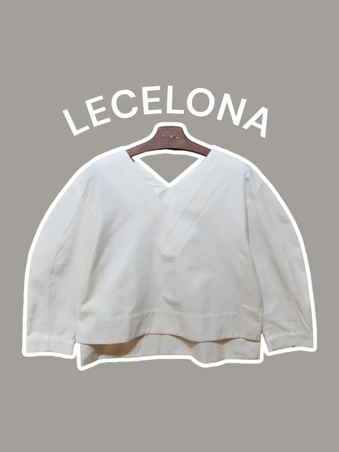 LECELONA 르셀로나 크롭 브이넥 상품이미지1