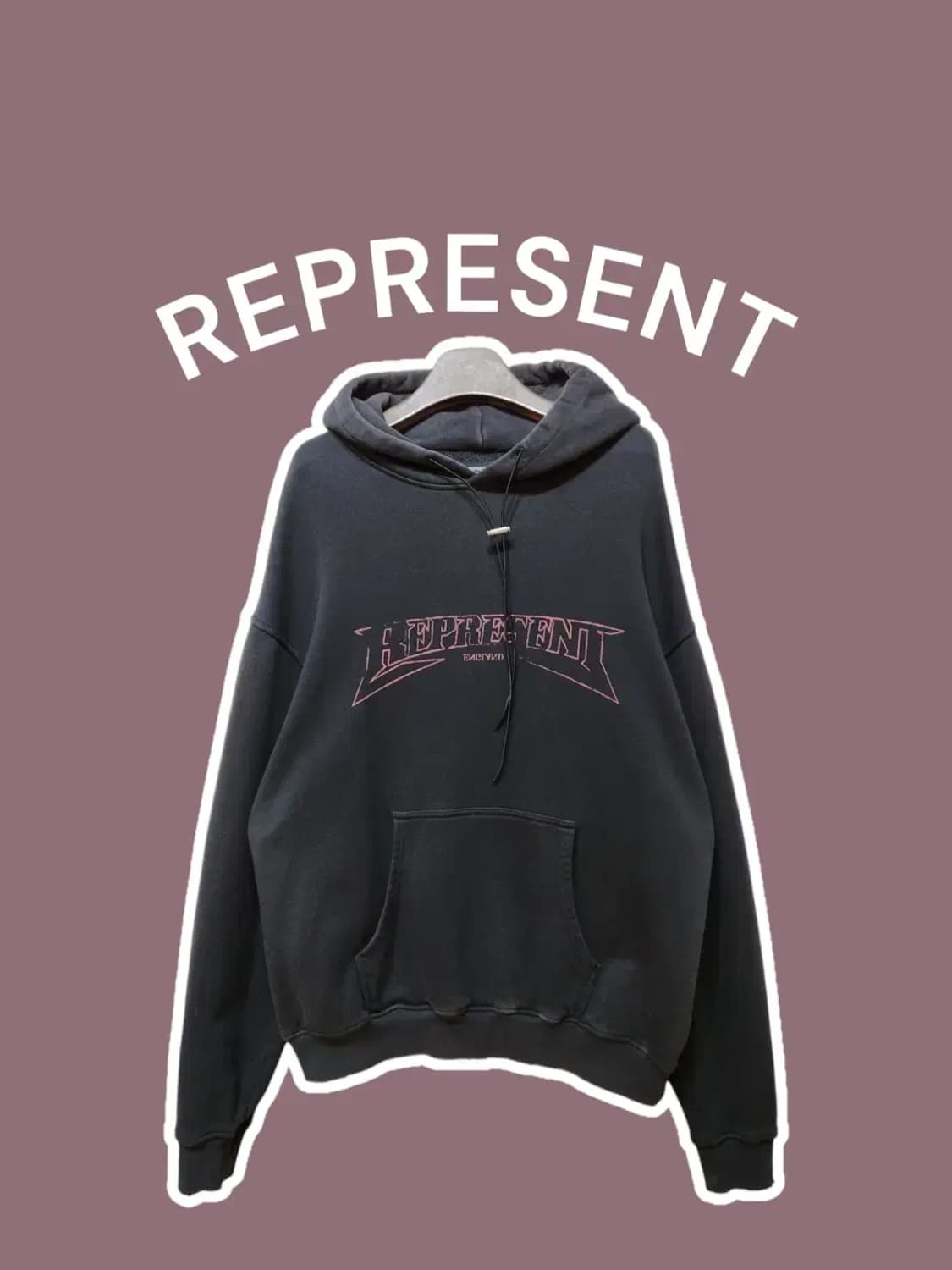M/ REPRESENT 리프리젠트 로고 후드티 상품이미지1