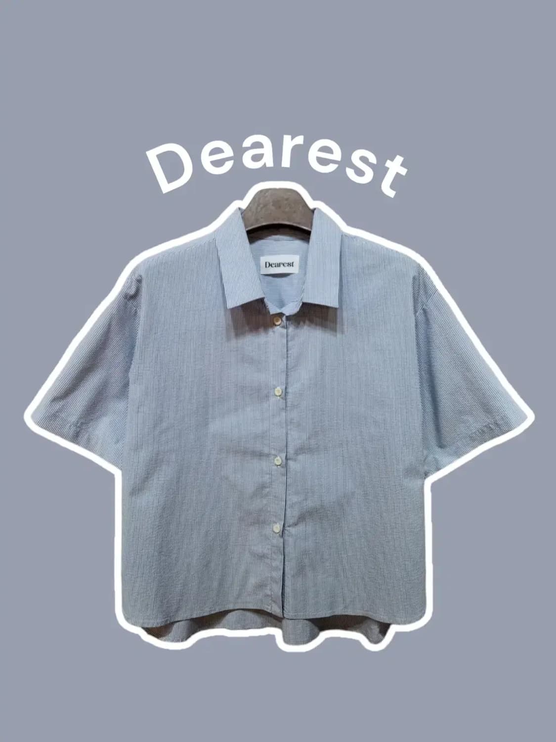 F/ Dearest 디어리스트 스트라이프 반팔셔츠 상품이미지1
