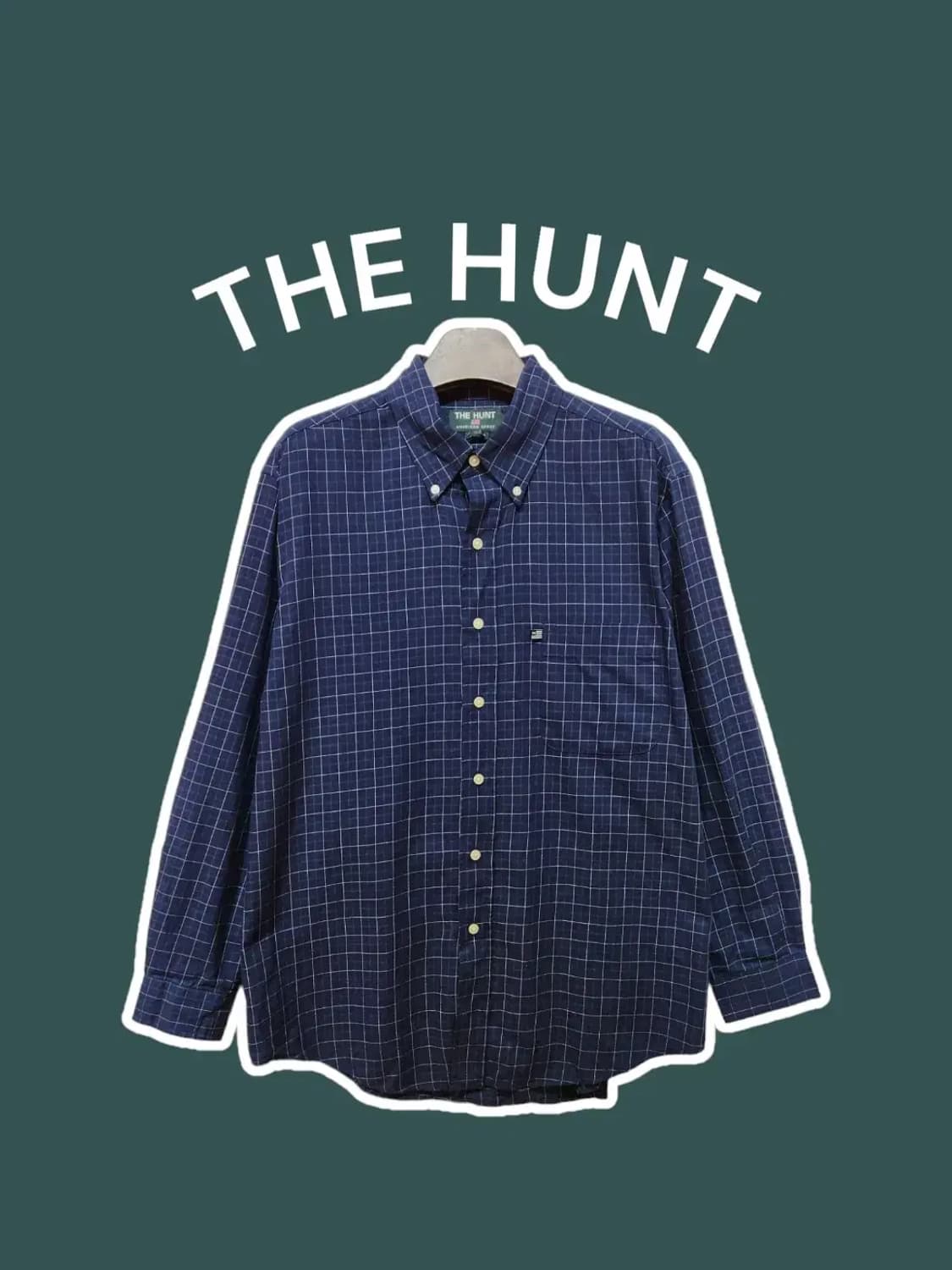 L/ THEHUNT 더헌트 면 체크셔츠 상품이미지1