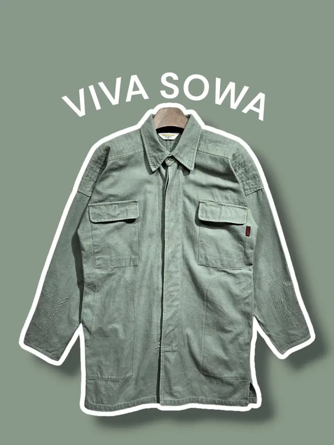 M/ ViVaSoWa 비바소와 밀리터리 워크셔츠 /930 상품이미지1
