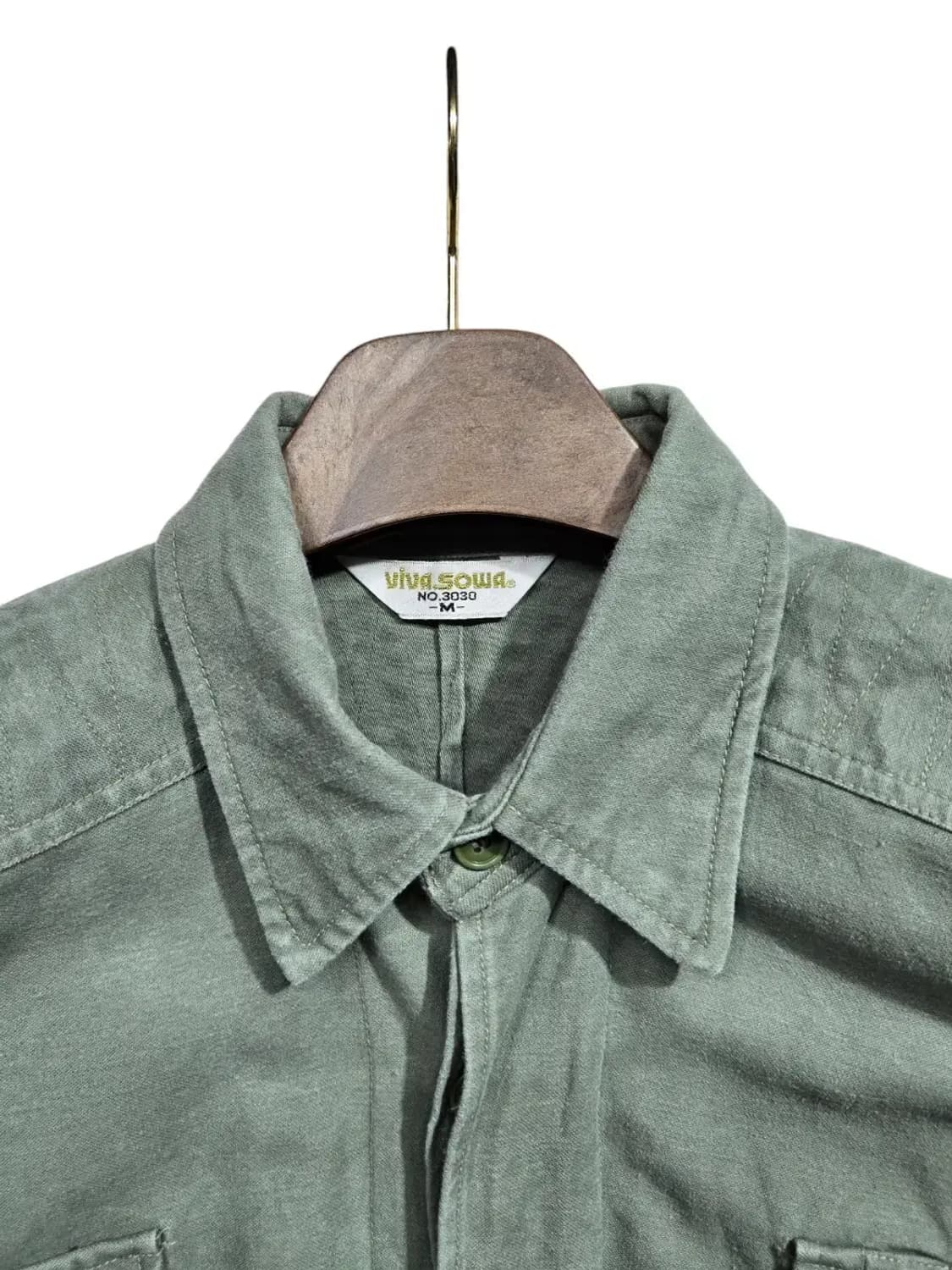 M/ ViVaSoWa 비바소와 밀리터리 워크셔츠 /930 상품이미지4
