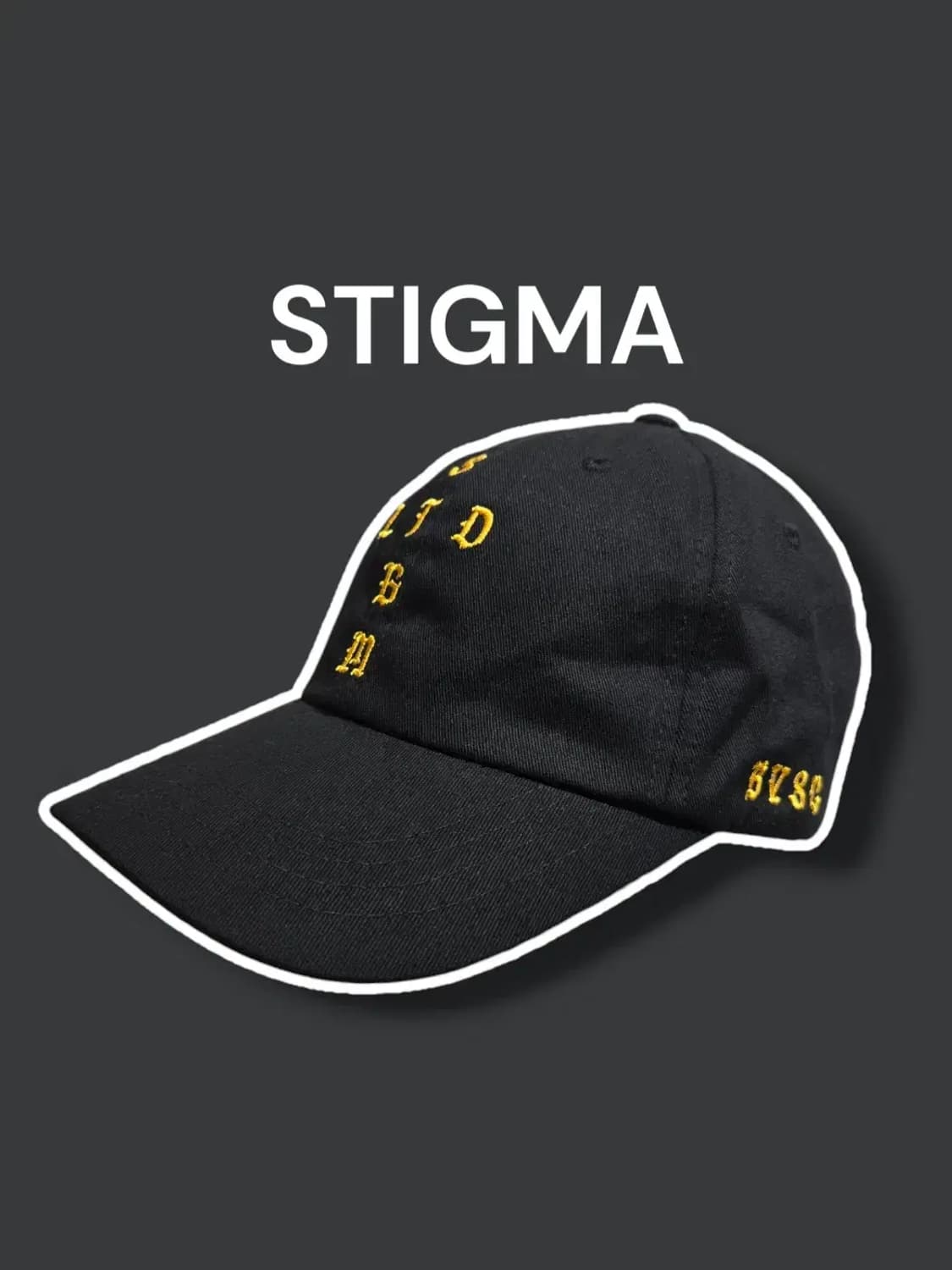 STIGMA 스티그마 자수 볼캡 블랙 /1014 상품이미지1