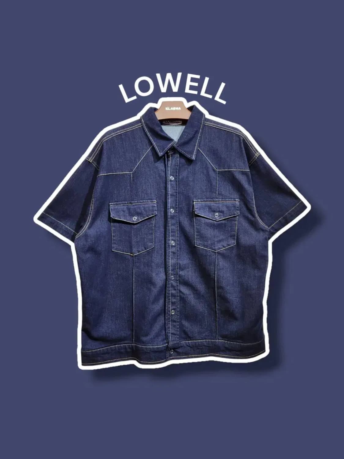 F/ LOWELL 로웰 루즈핏 데님 반팔 셔츠 /0428 상품이미지1