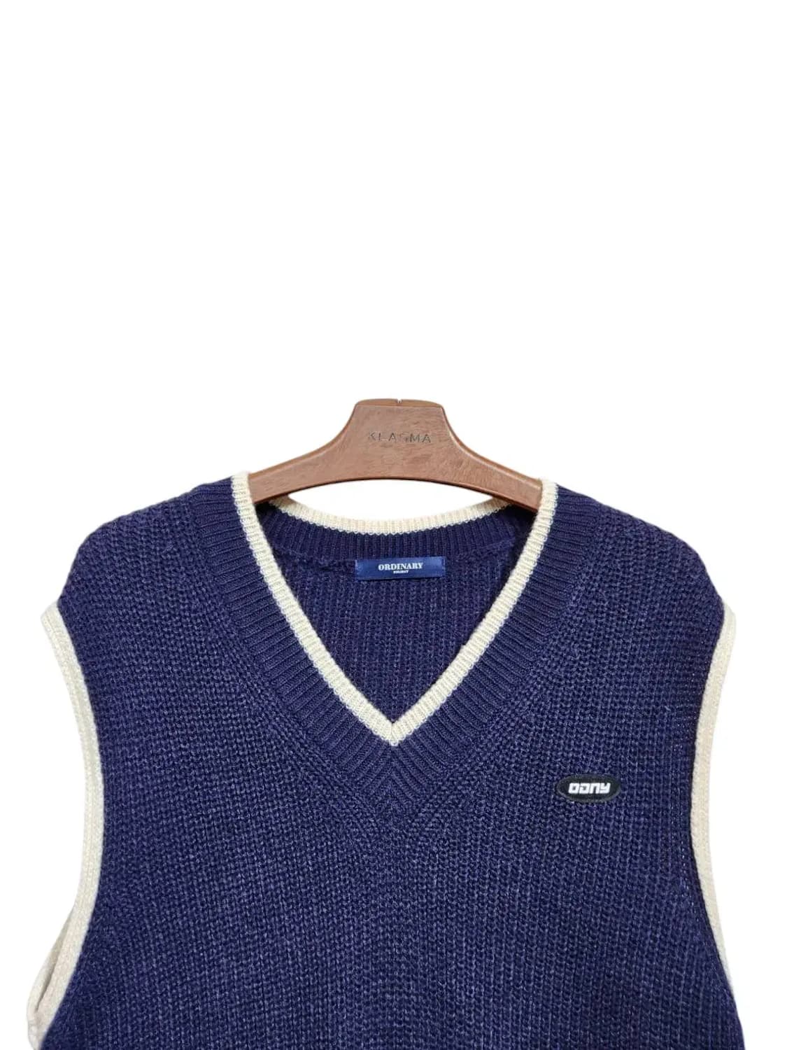 F/ 오디너리홀리데이 니트베스트 네이비 /0514 상품이미지2