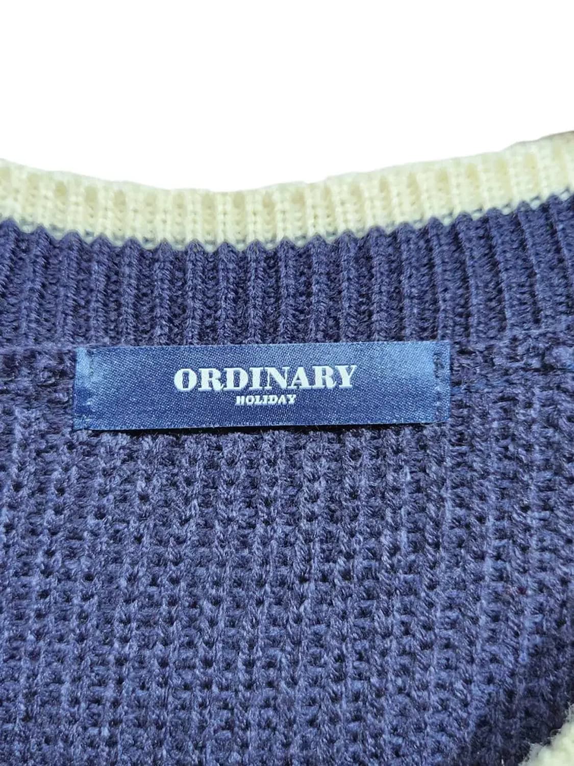 F/ 오디너리홀리데이 니트베스트 네이비 /0514 상품이미지4
