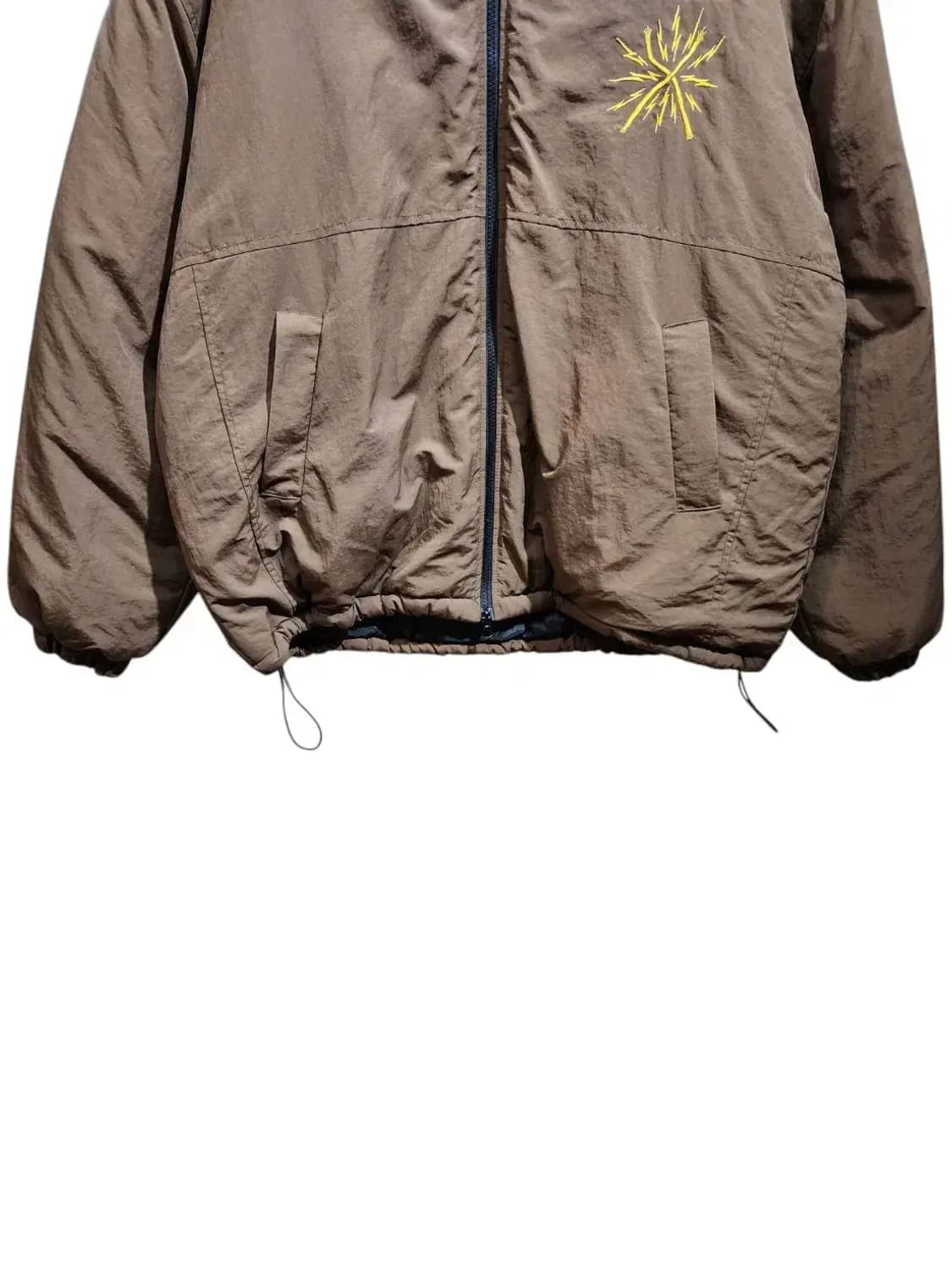 F/ WATT 와트 나일론 후드 붐버자켓 브라운 /0514 상품이미지3