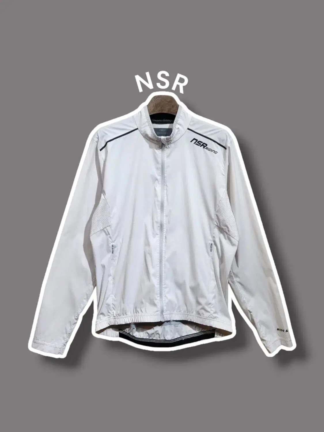 M/ NSR 남성 바람막이자켓 화이트 /0514 상품이미지1