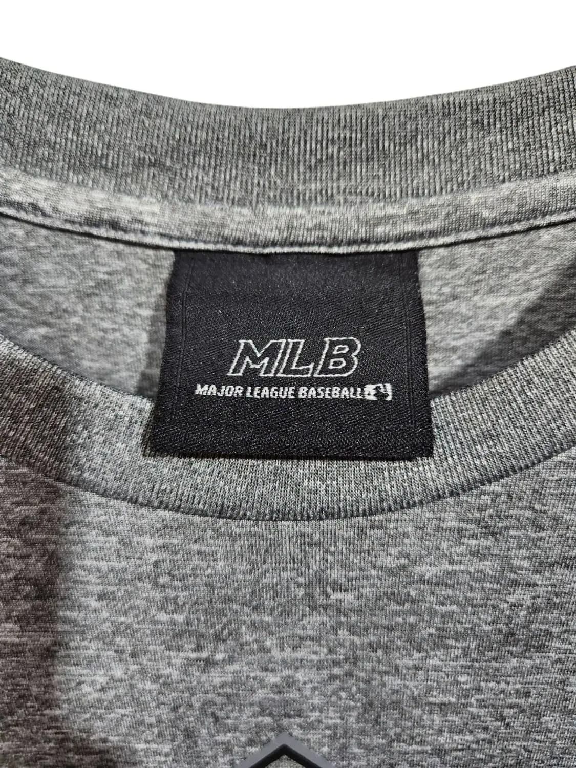 XXL-110/ MLB 엠엘비 뉴욕양키스 반팔 그레이 /0515 상품이미지4