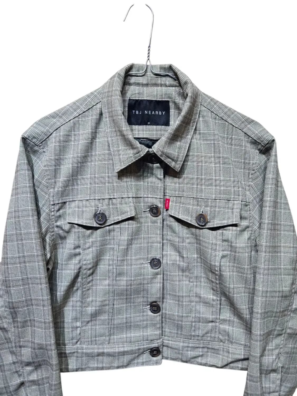 85/ TBJ NEARBY 티비제이 여성 체크 숏자켓 /0702 상품이미지2