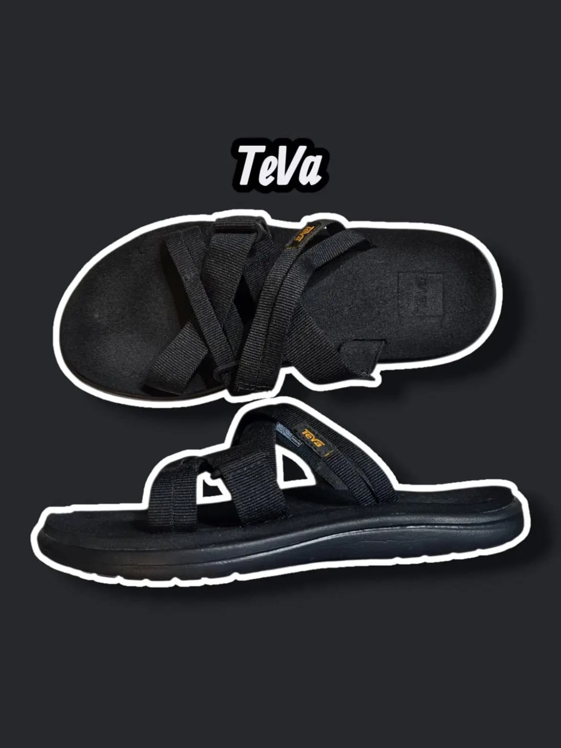 240/ TEVA 테바 슬리퍼 블랙 /0705 상품이미지1