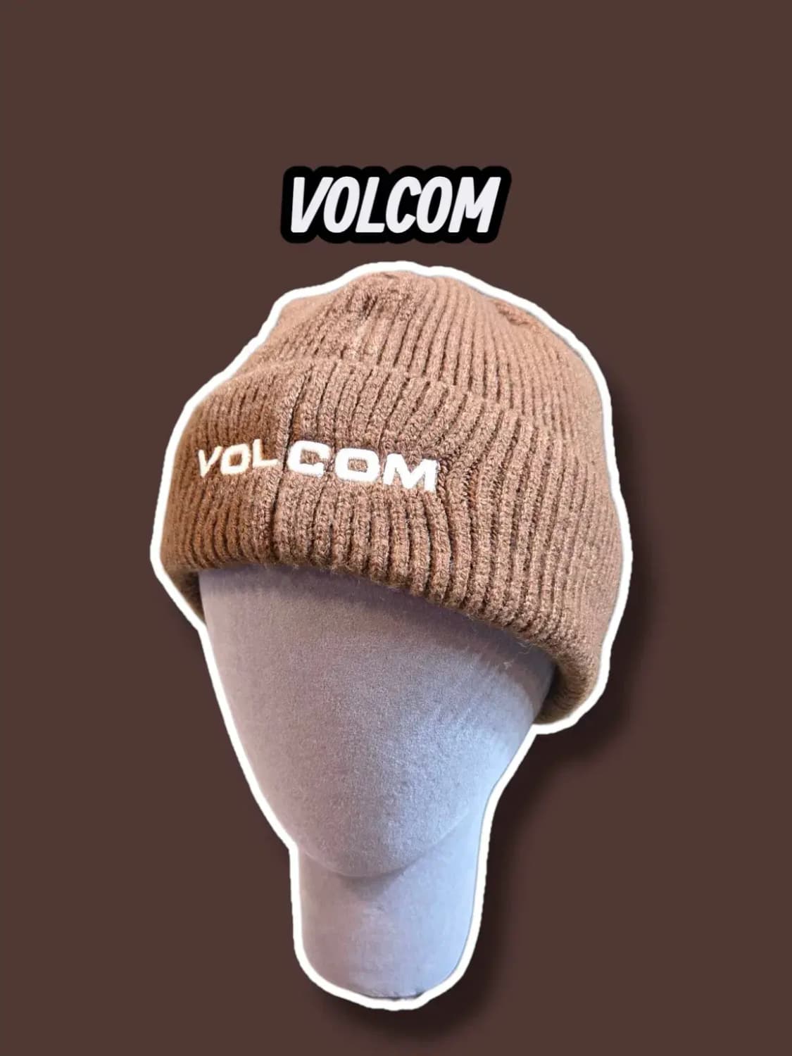 F/ VOLCOM 볼컴 로고 비니 브라운 /0705 상품이미지1