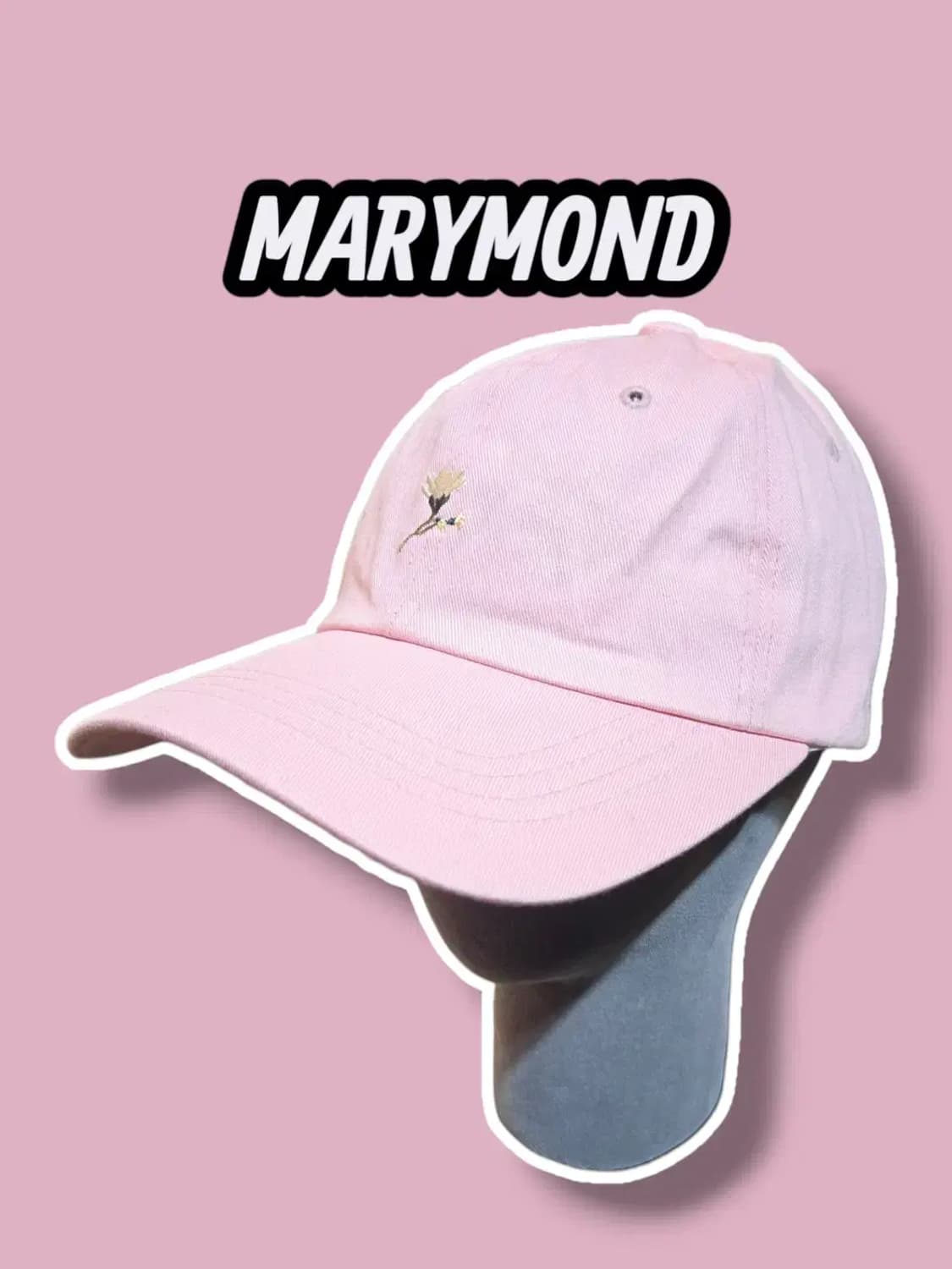 F/ MARYMOND 마리몬드 꽃자수 볼캡 연핑 /0705 상품이미지1