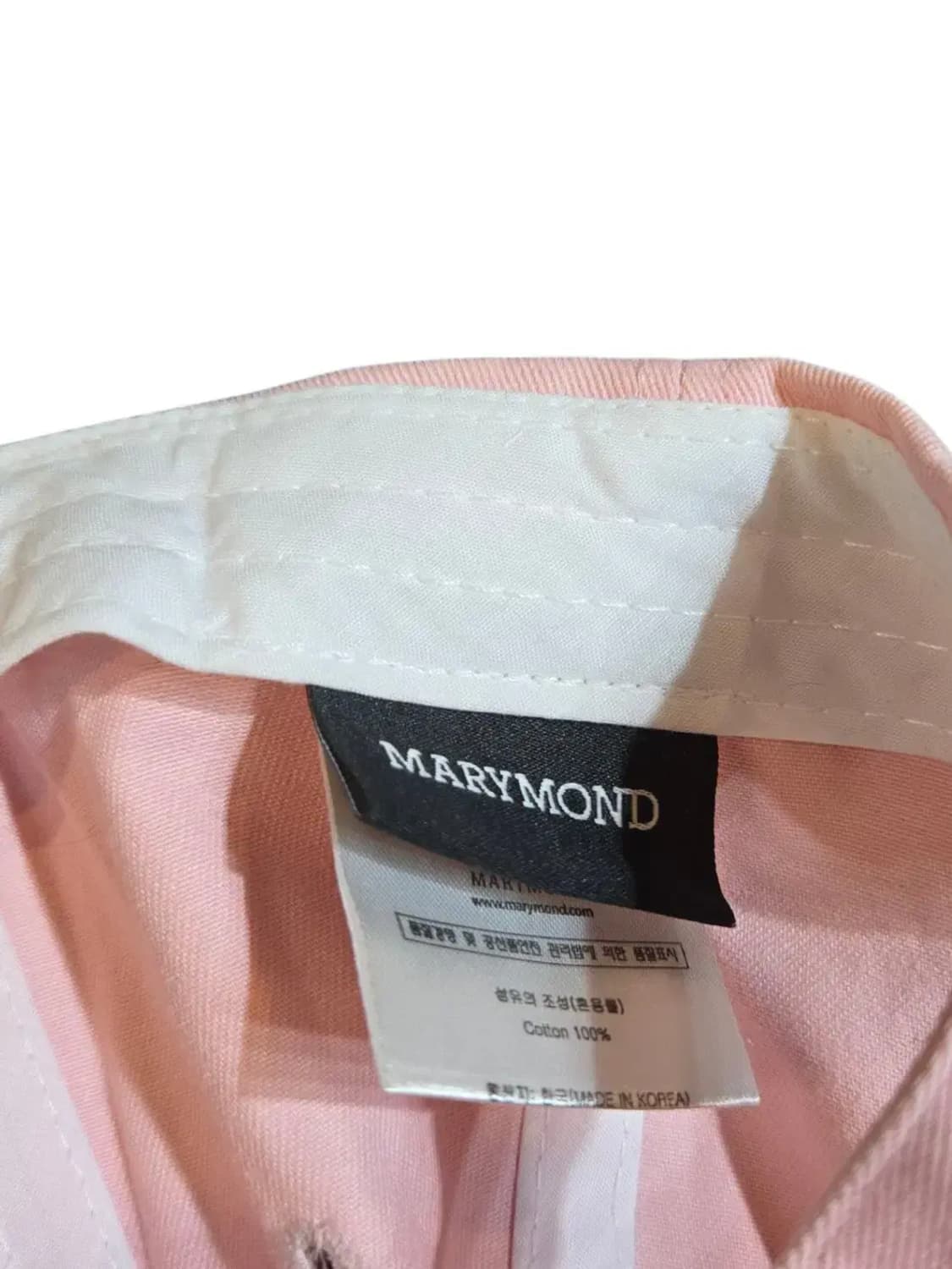 F/ MARYMOND 마리몬드 꽃자수 볼캡 연핑 /0705 상품이미지6