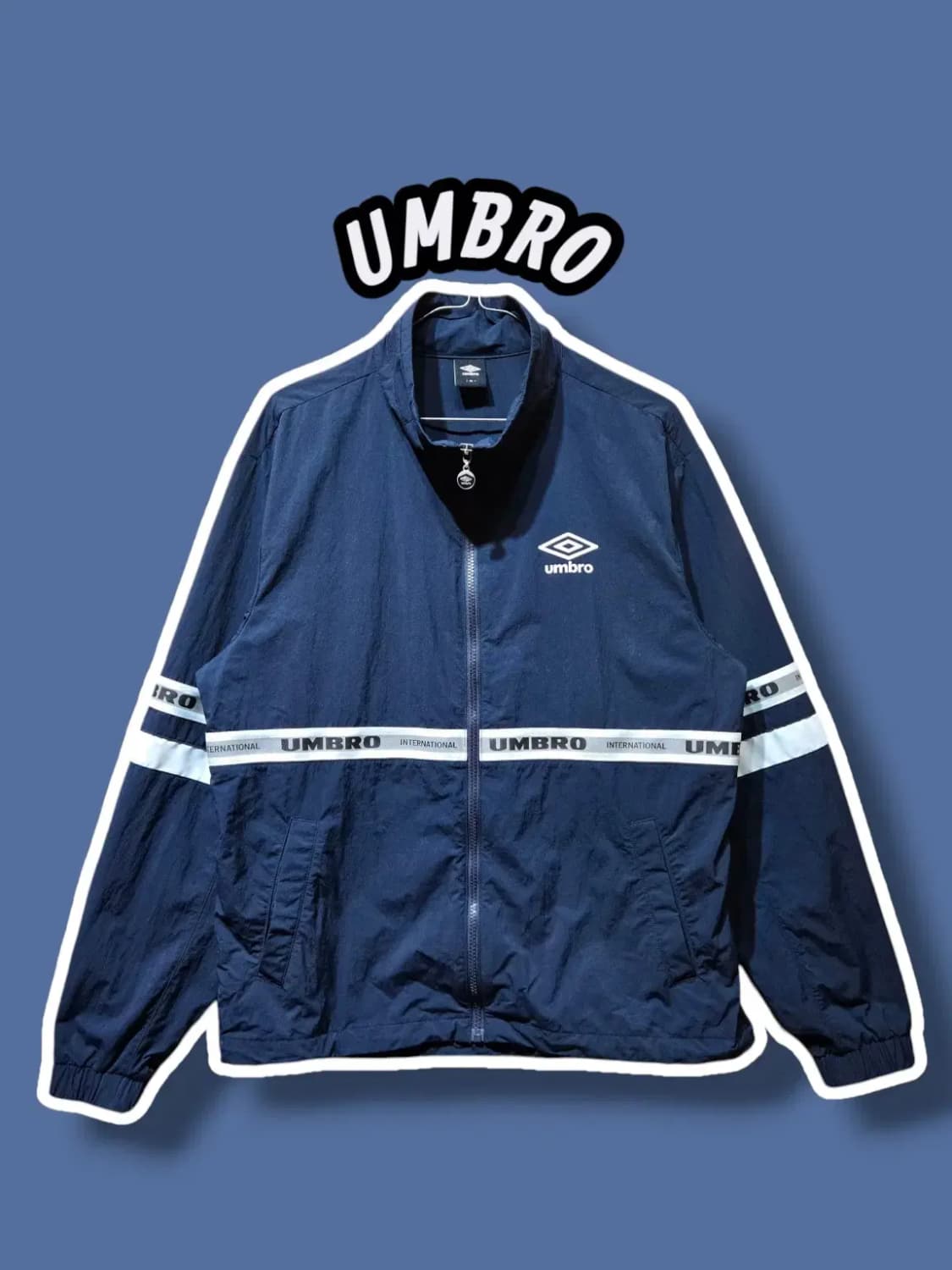 95/ UMBRO 엄브로 USB 우븐 집업자켓 네이비 /0718 상품이미지1