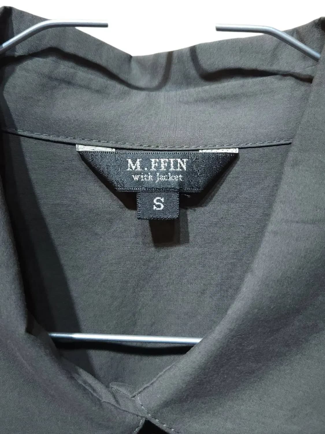S/ M.FFIN 엠핀 속단추 긴팔 셔츠 블라우스 /0930 상품이미지3