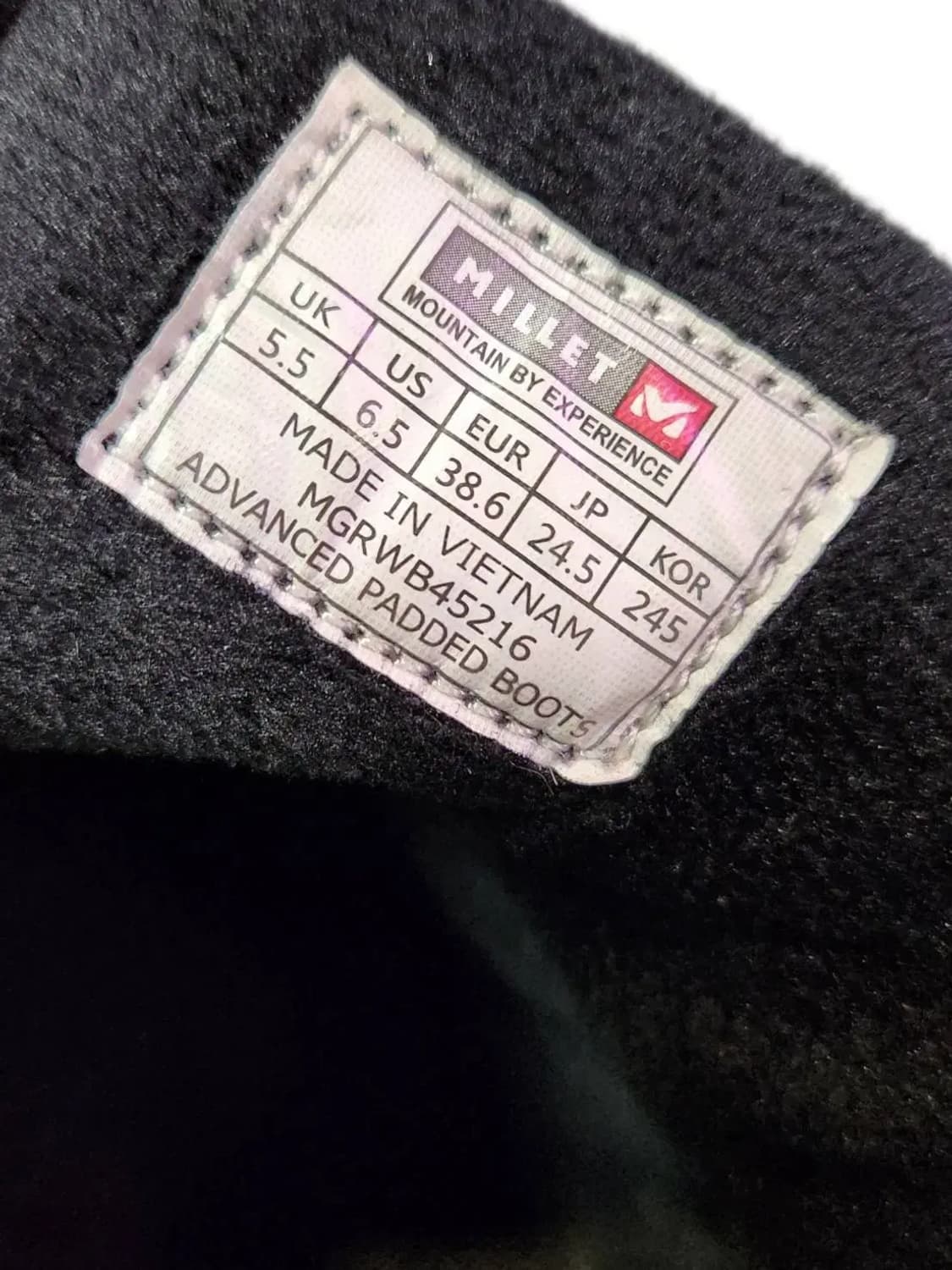 245/ 밀레 패딩 방한 부츠 블랙 /1015 상품이미지9