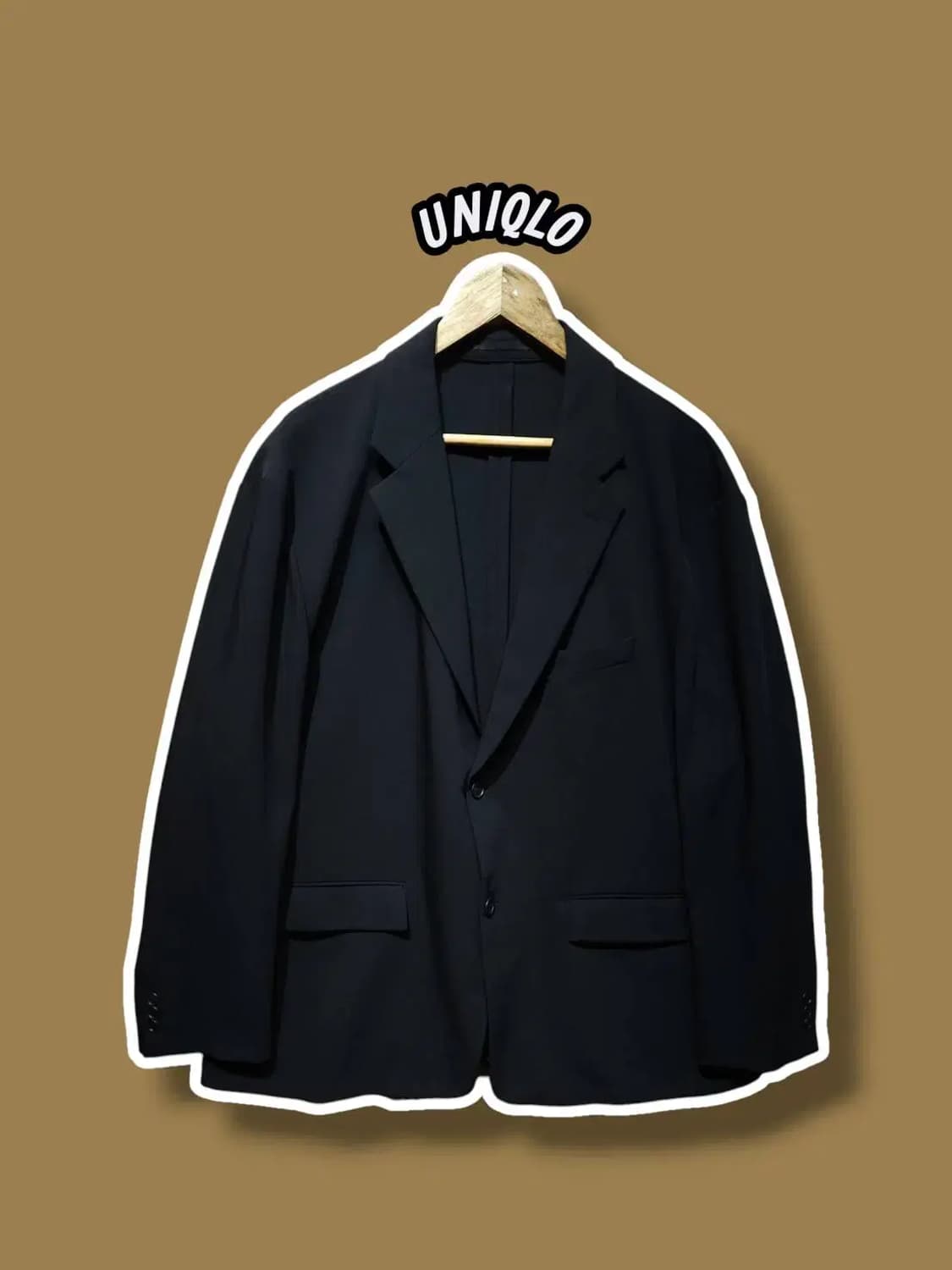 4XL/ 유니클로 감탄자켓 블랙 /1017 상품이미지1