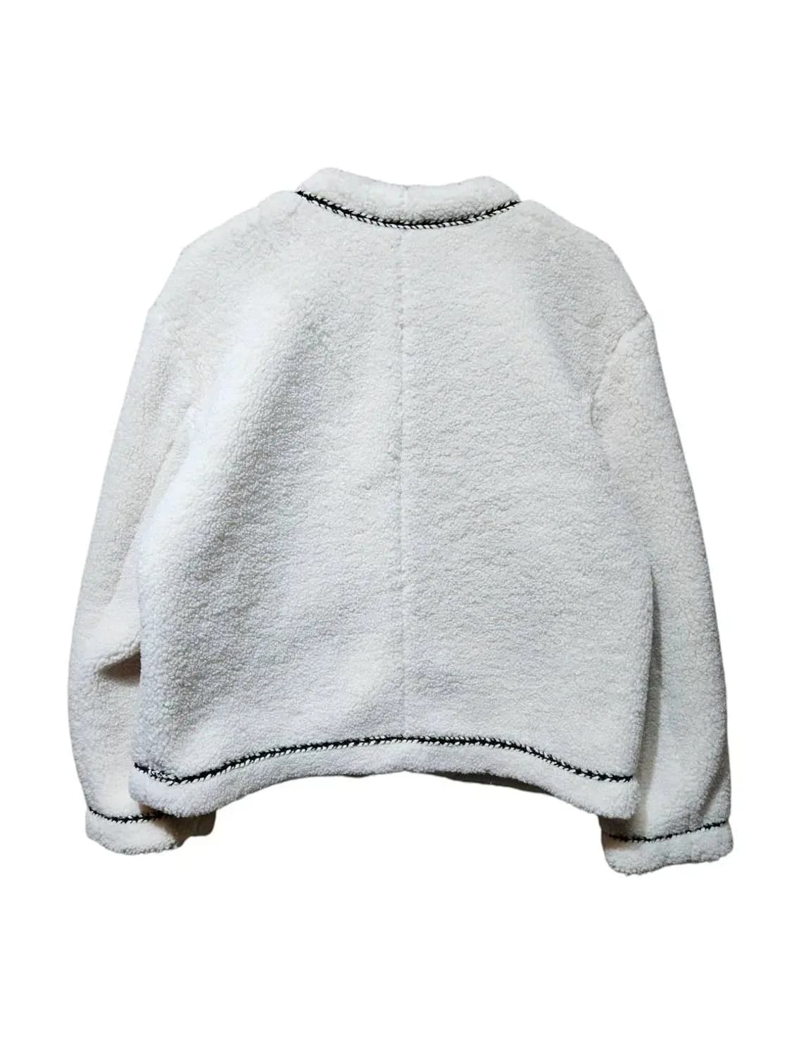 S/ MIXXO 미쏘 트위드 뽀글이 자켓 아이보리 /1020 상품이미지6